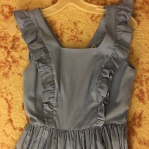 Hearts and found Lorraine dress blue linen size M